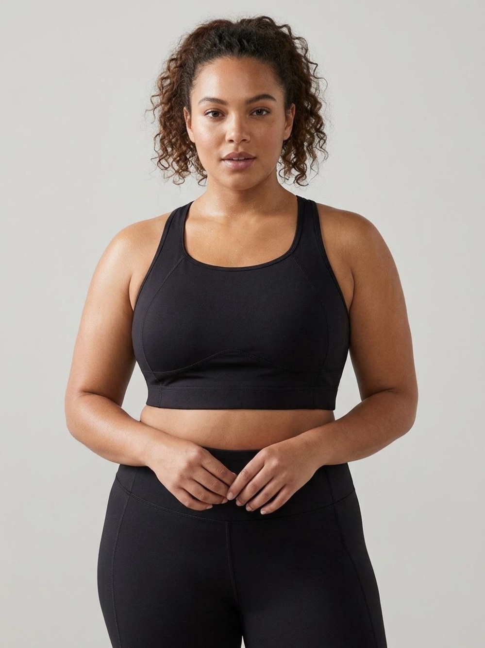 Torrid Active Black Scoop Neck Racerback Sports Bra Size 2 (2X / 18-20)
